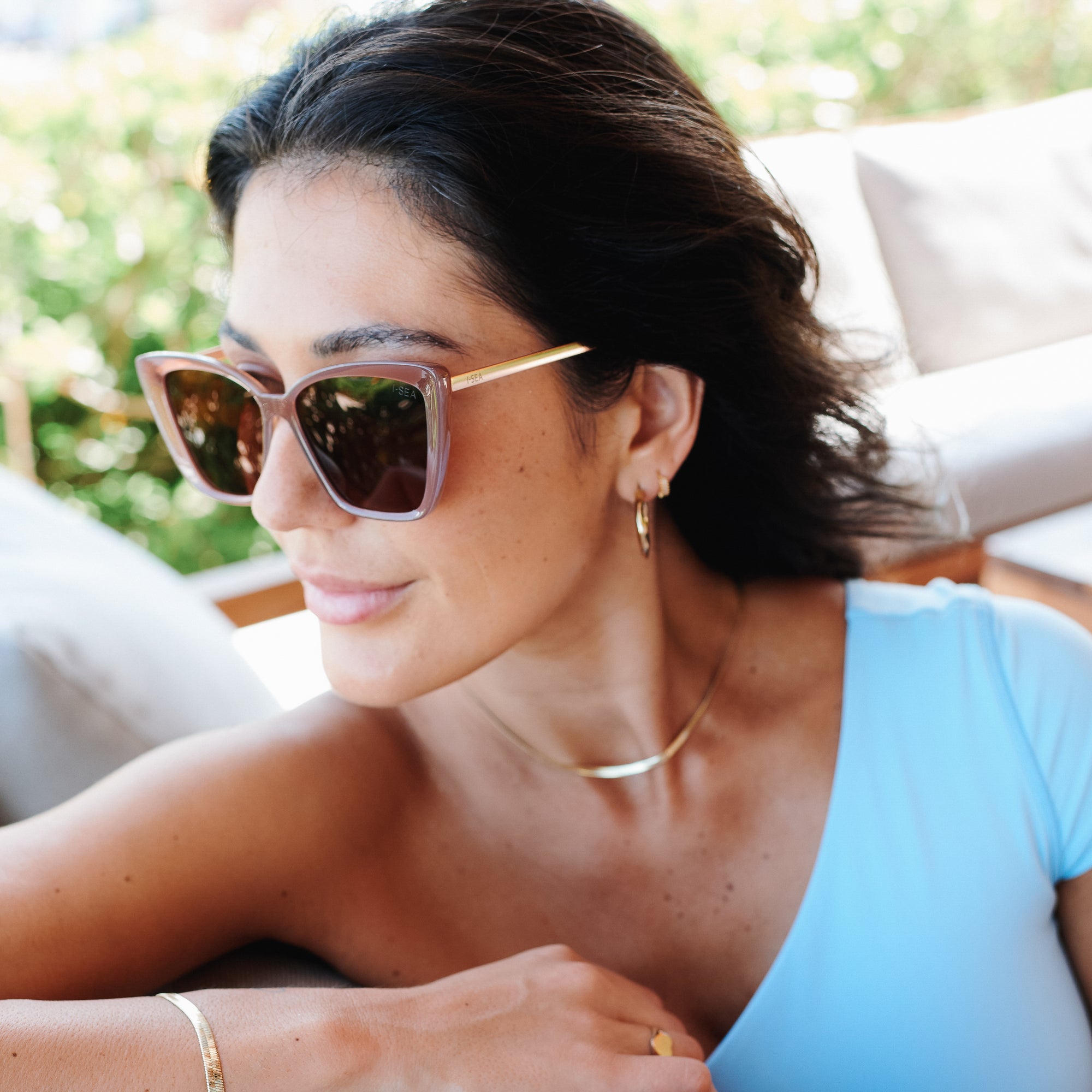 Aloha Fox Sunglasses - Dusty Rose/Brown