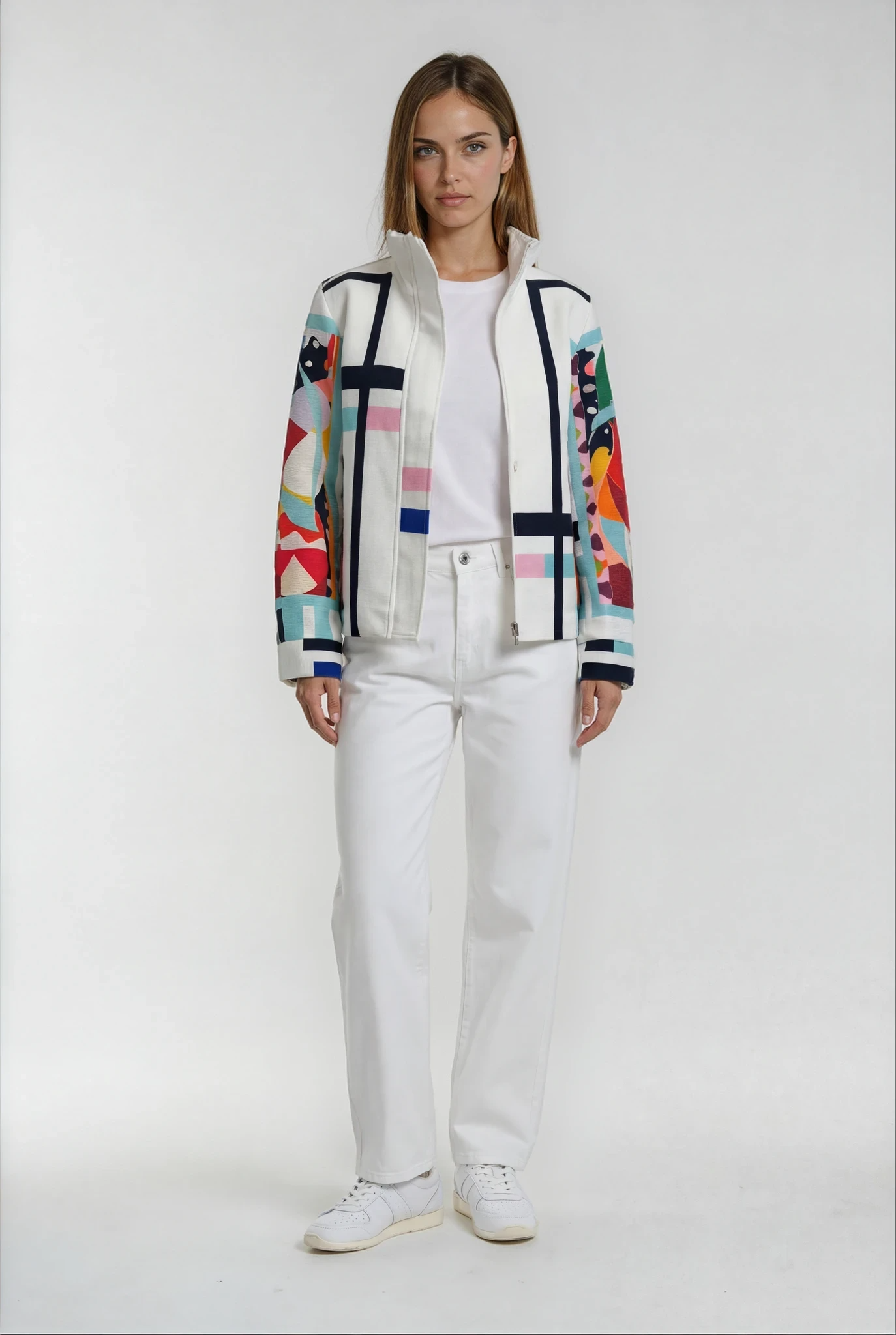 Damee | Biker Jacket Abstract Art