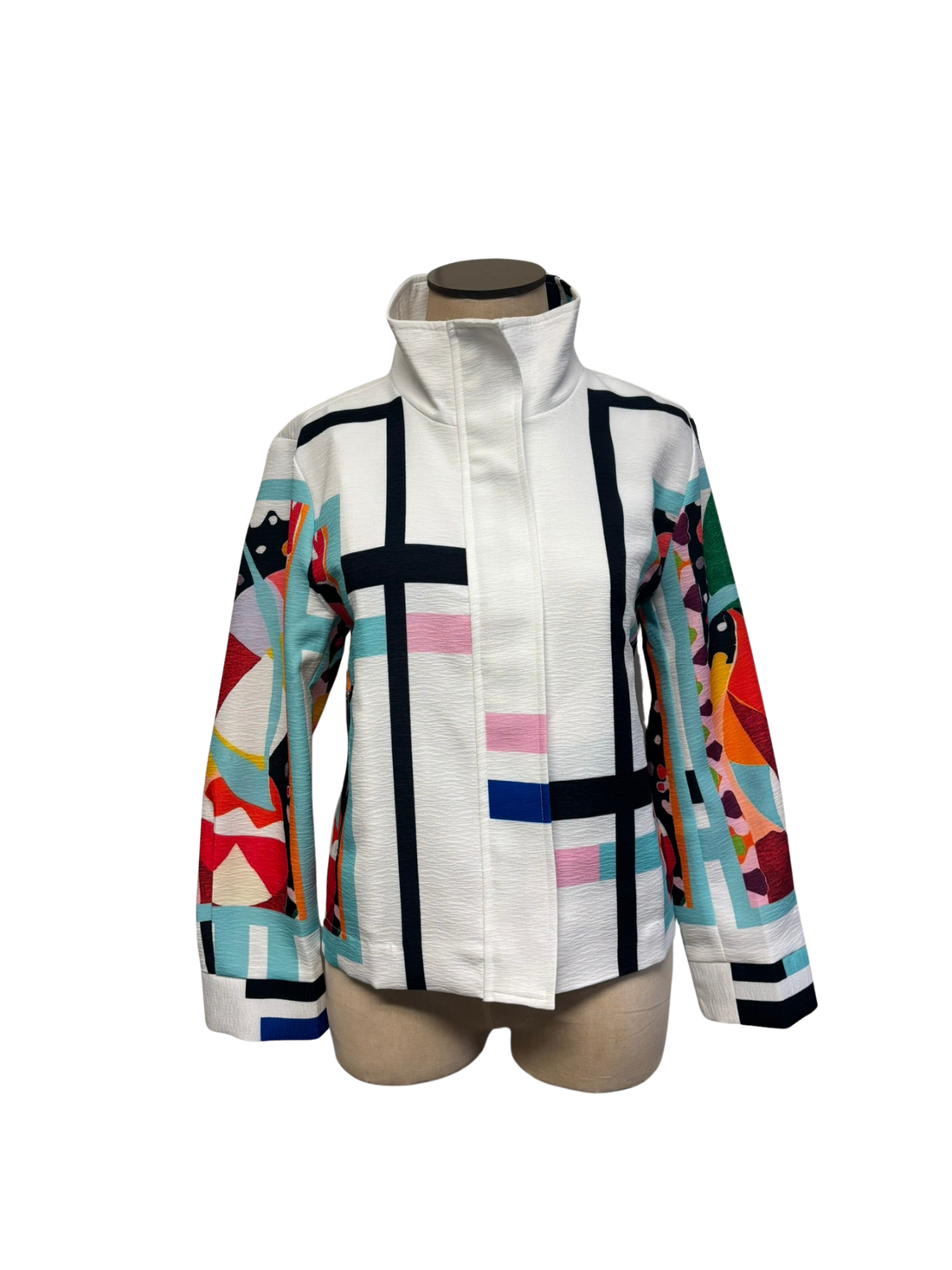 Damee | Biker Jacket Abstract Art