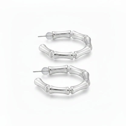 Bamboo Hoops Earrings