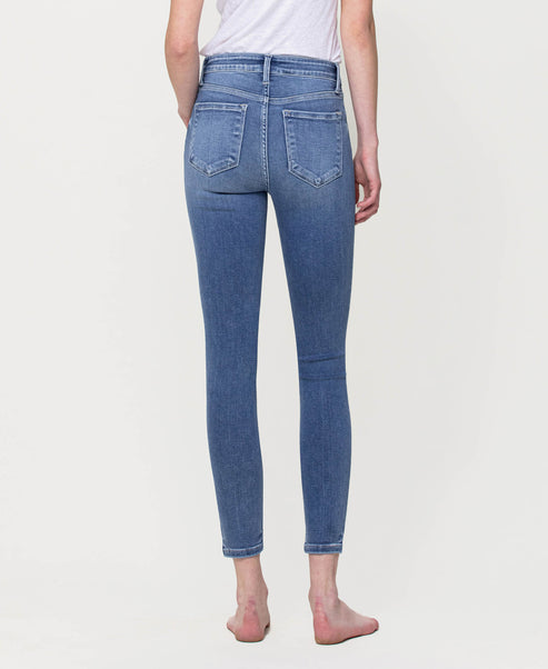 Flying Monkey mid-rise super soft crop pants in a stylish design, shown in a close-up image.