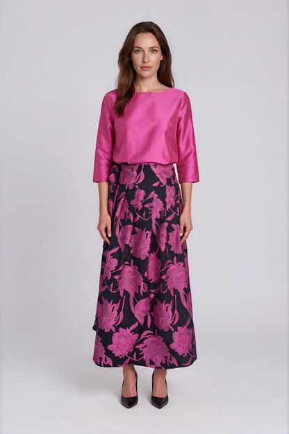 Fuchsia Wrap Skirt