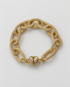 Gold Textured Magnetic Link Bracelet