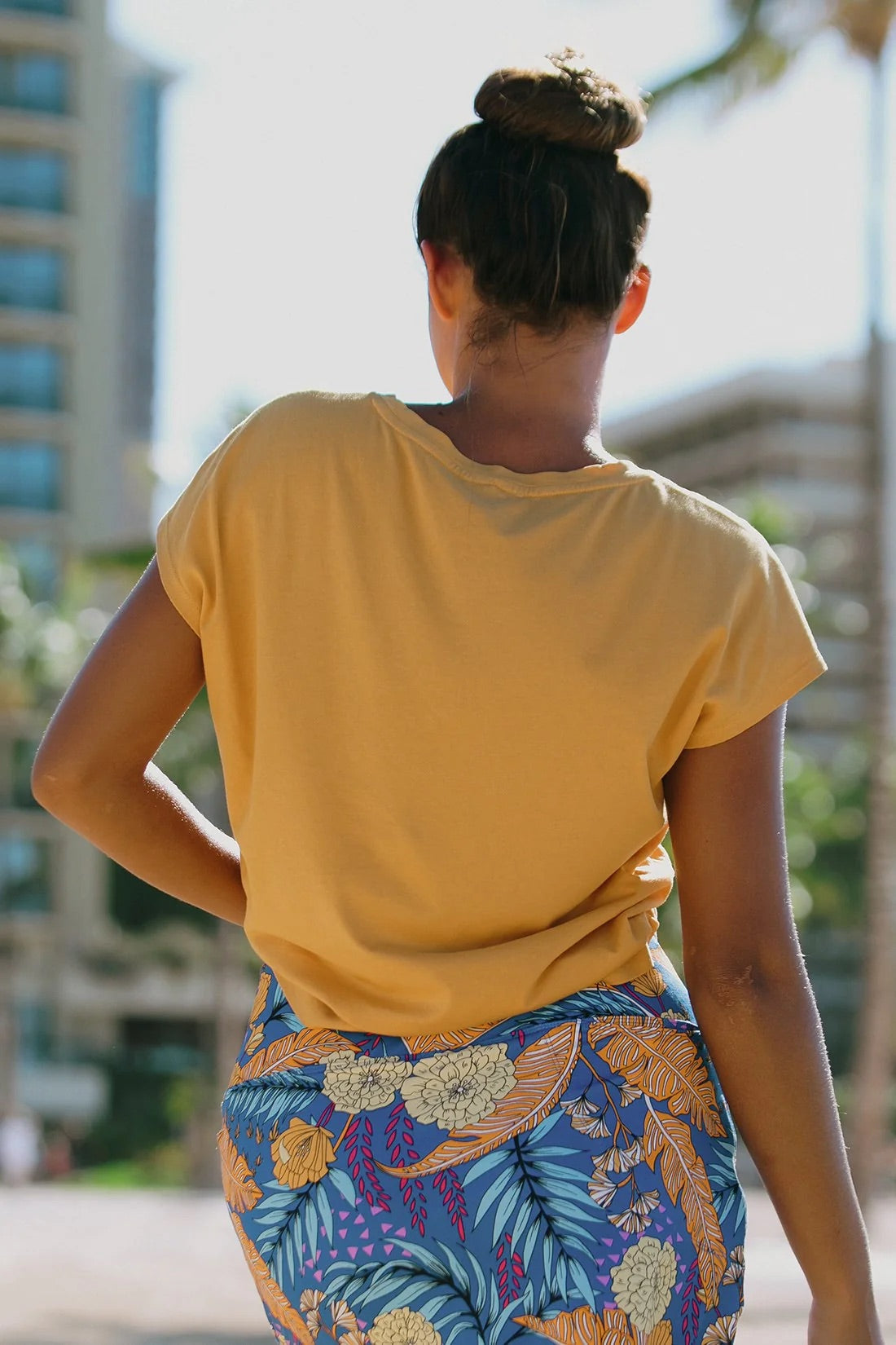 Tribal | Cap Slv Crew Neck Top