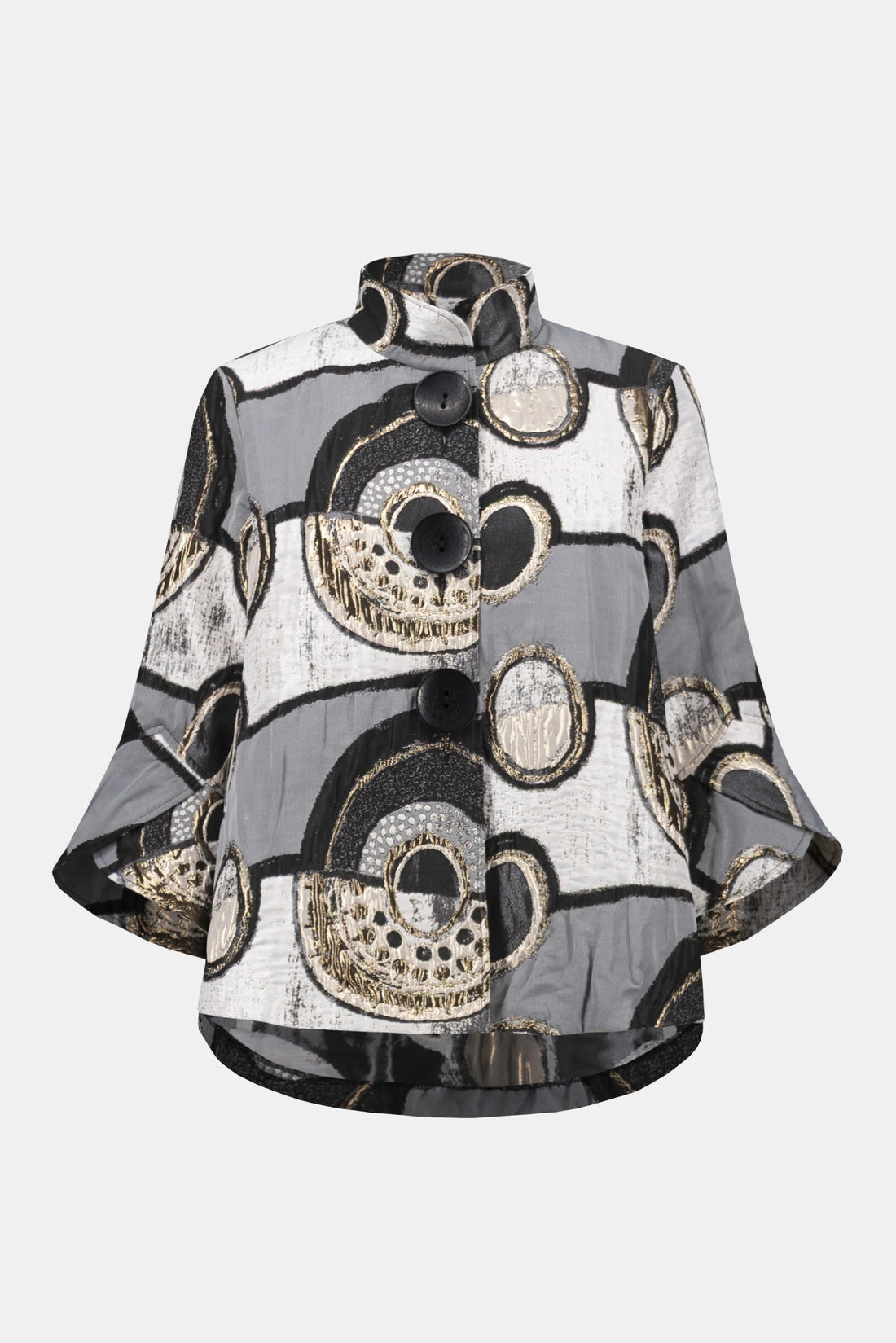 Joseph Ribkoff | Jacquard Trapeze Jacket