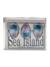 Load image into Gallery viewer, Blue Poppy | Oyster Note Card Set with Sea Island
