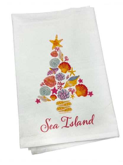 Blue Poppy | Christmas Tree  Towel