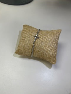 Silver Cross Bracelet
