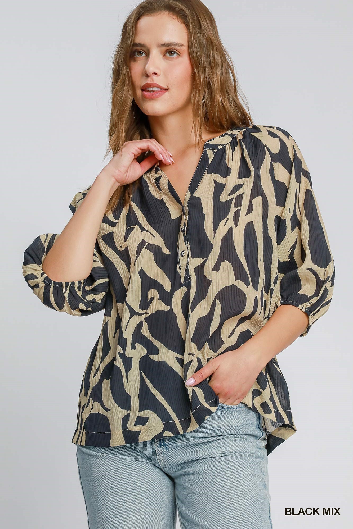 Umgee Usa | Abstract Print Top