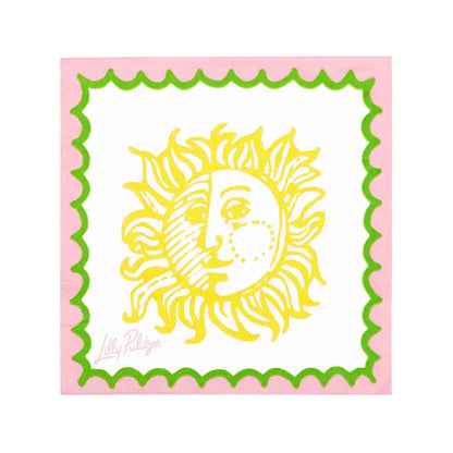 Lifeguard Press Cocktail Napkins, Sun Tiles Home colorful napkins with a sun design
