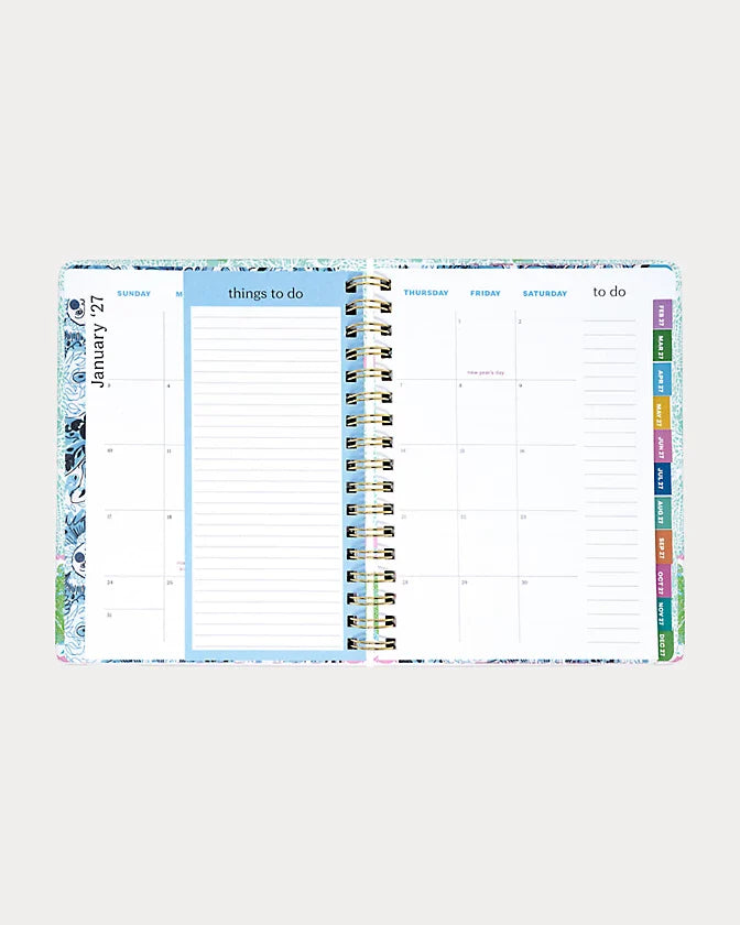 Lilly Pulitzer 2026-2027 17 Month Large Agenda comes in Mint Condition Fantastical
