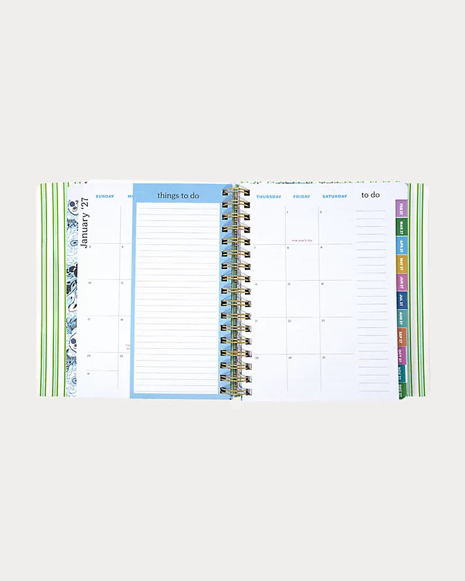 Lilly Pulitzer 2026-2027 17 Month Leatherette Agenda in mint condition burst of joy