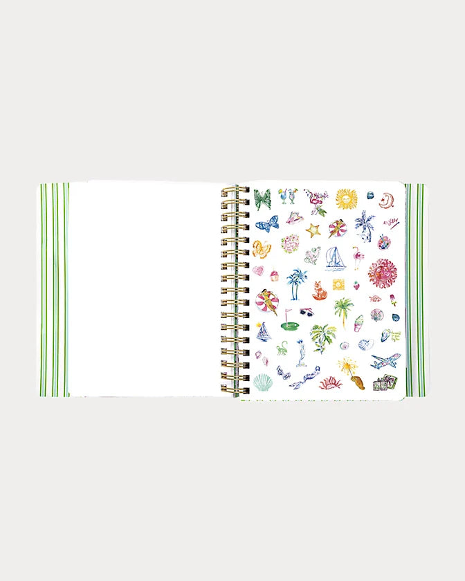 Lilly Pulitzer 2026-2027 17 Month Leatherette Agenda in mint condition burst of joy