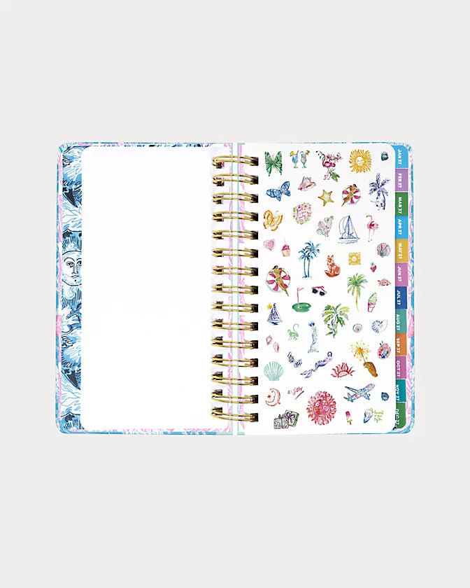 Lilly Pulitzer 2026-2027 17 Month Medium Agenda in Capri Blue Shelden
selected with jellyfish and shell design