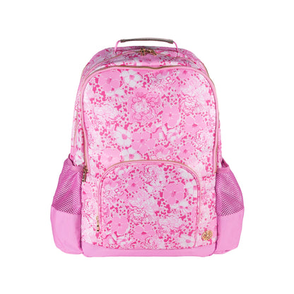 Lilly Pulitzer Backpack Conch Shell Pink  Pink floral patterned backpack
