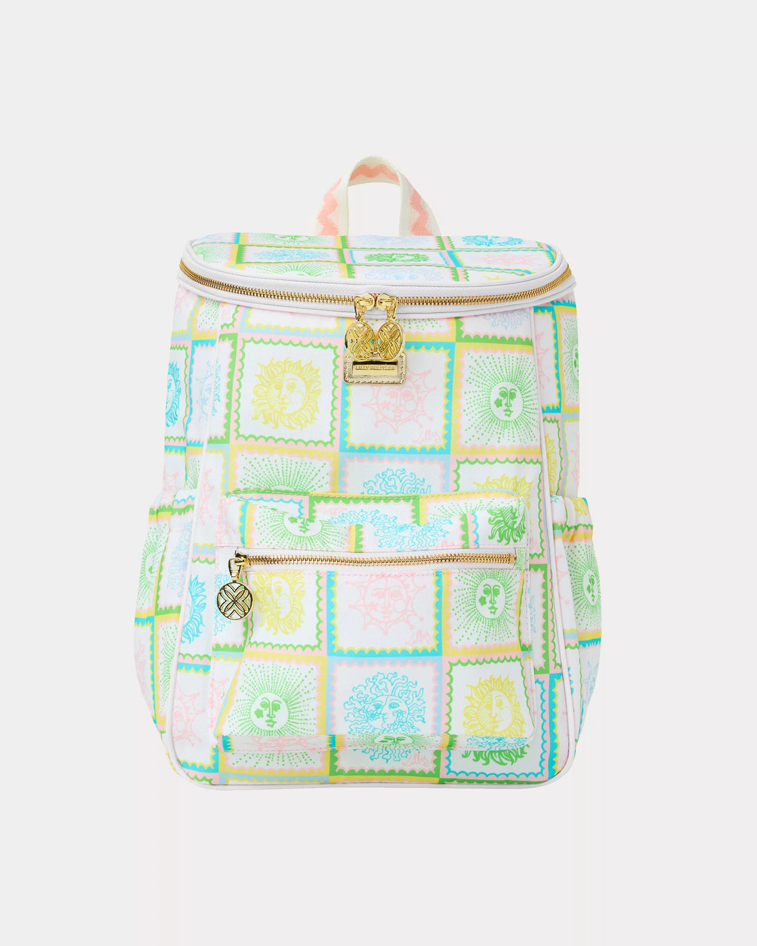 Lilly Pulitzer Backpack Cooler, Sun Tiles Home colorful checkered cooler bookbag