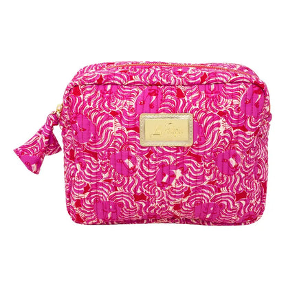 Lilly Pulitzer Cosmetic Pouch, Strawberry Red Pride of Lilly