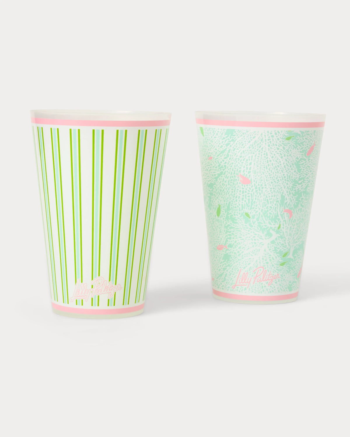 Lilly Pulitzer Pool Cup Set Color: Mint Condition Fantastical