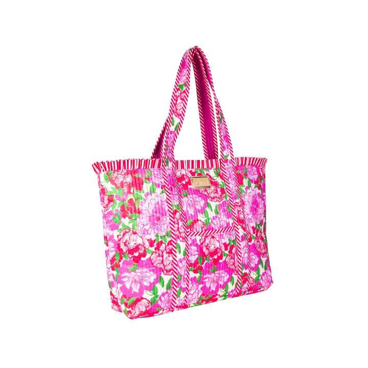 Lilly pulitzer Quilted Ruffle Tote, Maggies Bouquet