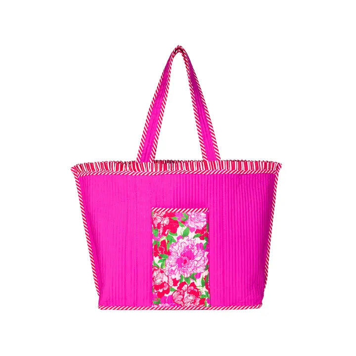 Lilly pulitzer Quilted Ruffle Tote, Maggies Bouquet