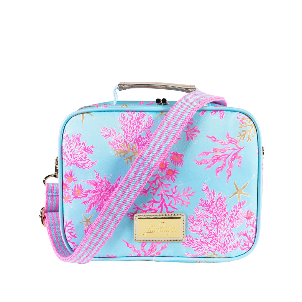 Lilly Pulitzer | Lunch Bag, Royal Coral Fresh Water Blue - Evelyne Talman