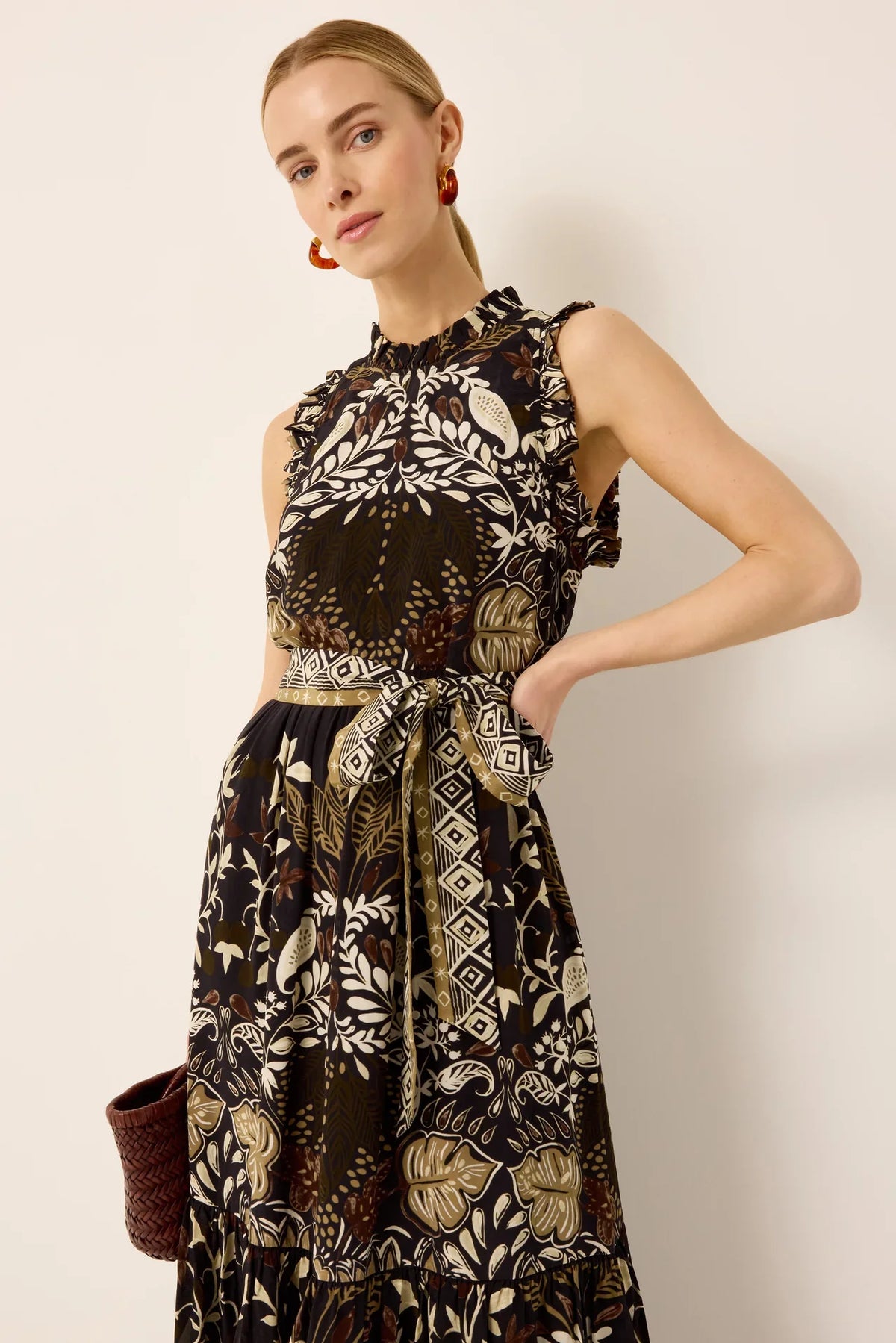 Marie Oliver Alice Dress in twilight color, showcasing a stylish, elegant dress with flowing fabric and subtle design details.