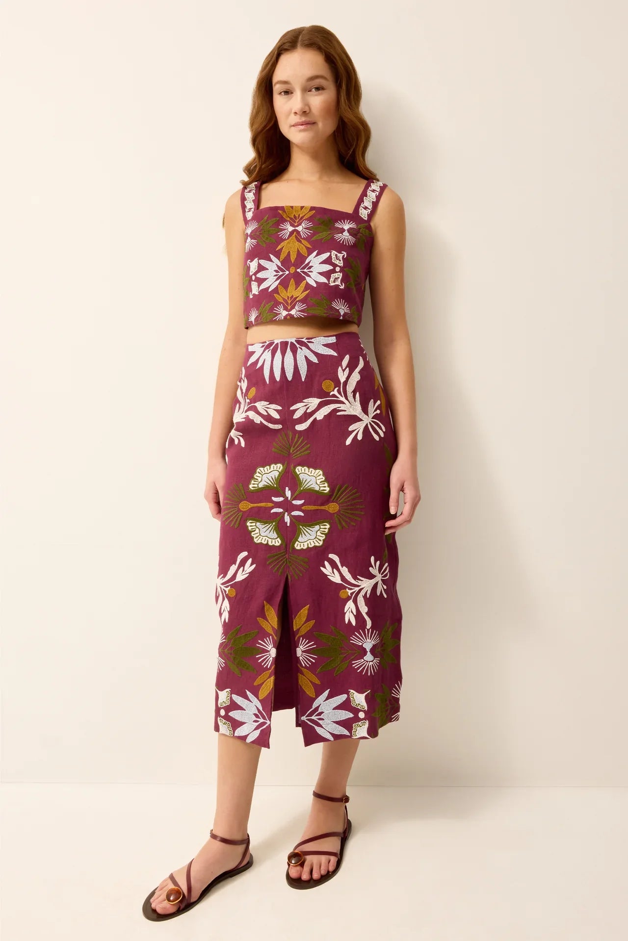 Marie Oliver Meara skirt with a flowing design, featuring a stylish pattern and comfortable fit, perfect for casual or dressy occasions.