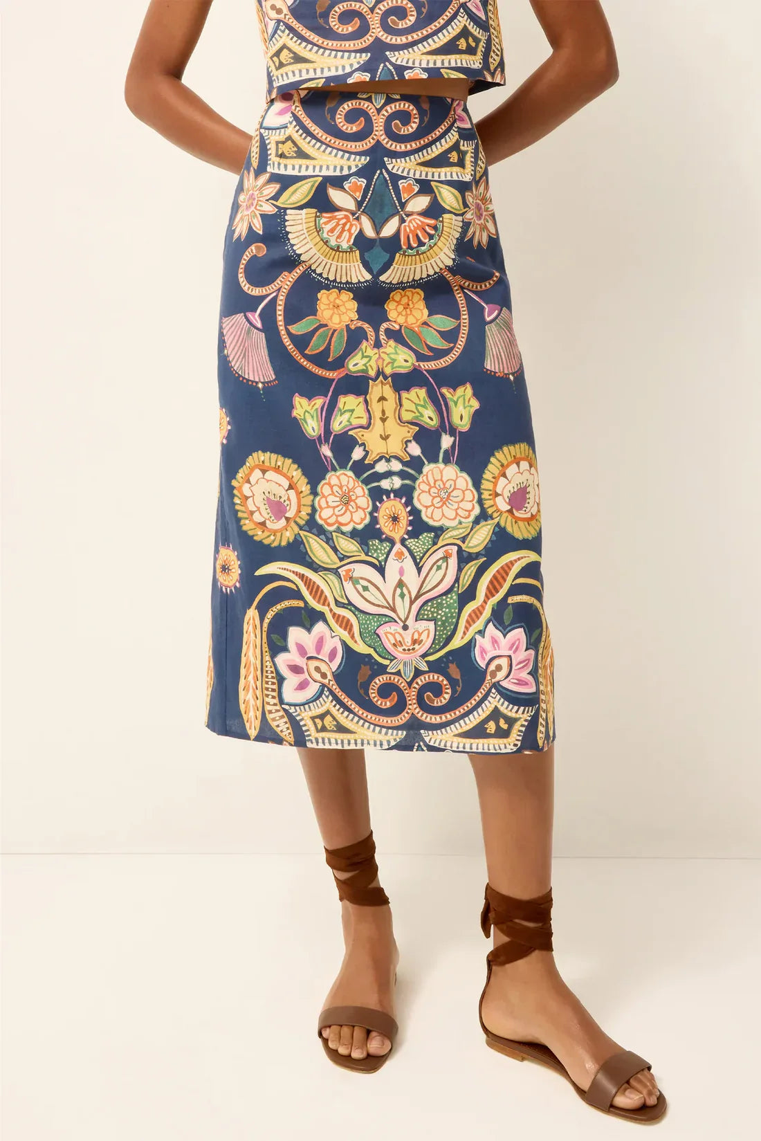Marie Oliver Sutton Skirt in Neptune, contemporary women&
