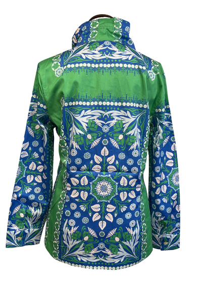 Patty Kim | Elizabeth Blouse - Cobalt colorful patterned shirt