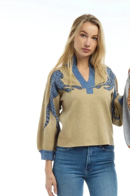 Cheetah Knit Top