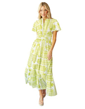 Load image into Gallery viewer, Sheridan French | Eloise Dress in Kiwi Botanical
