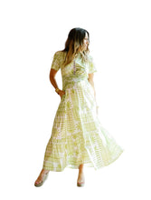 Load image into Gallery viewer, Sheridan French | Eloise Dress in Kiwi Botanical
