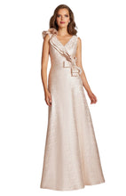 Load image into Gallery viewer, Teri Jon | V-neck Gown
