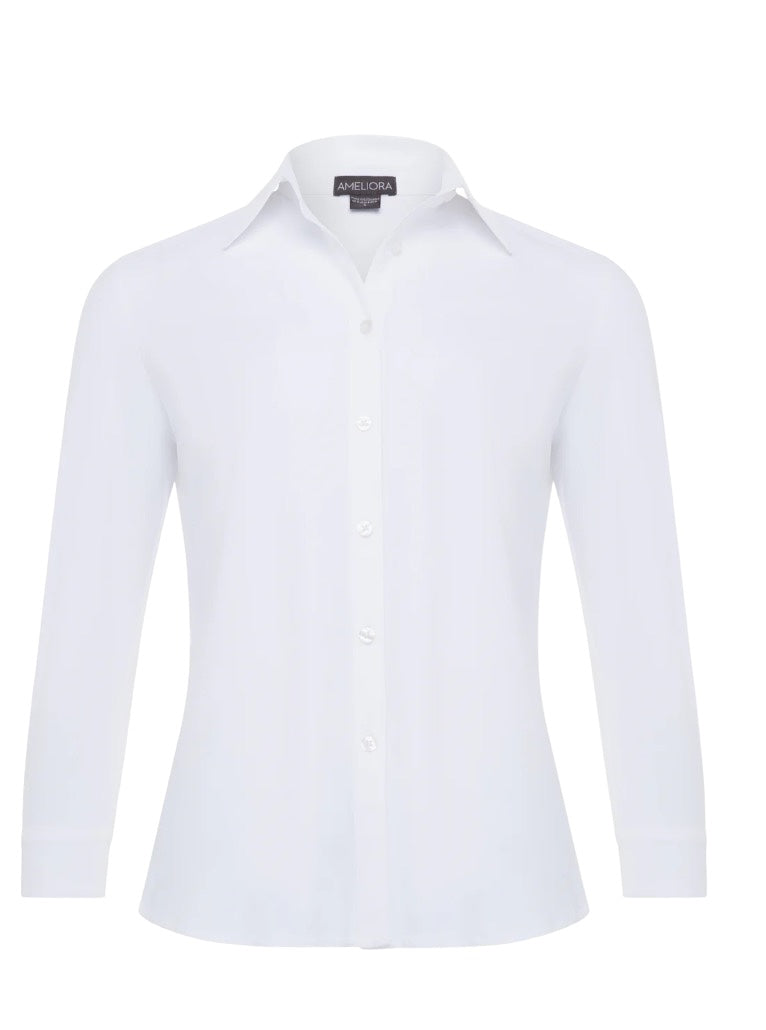 Ameliora | Diane Travel Shirt in White