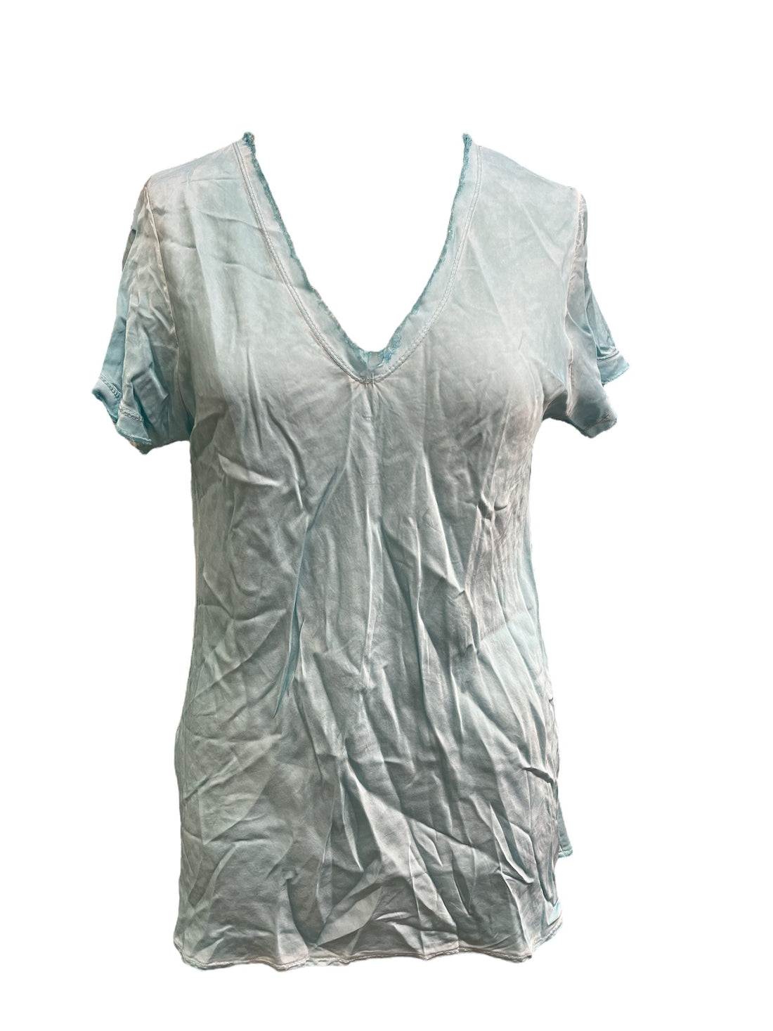 Look Mode | Blue V Neck Top | Look Mode | Cloister Collection Designer Fashion