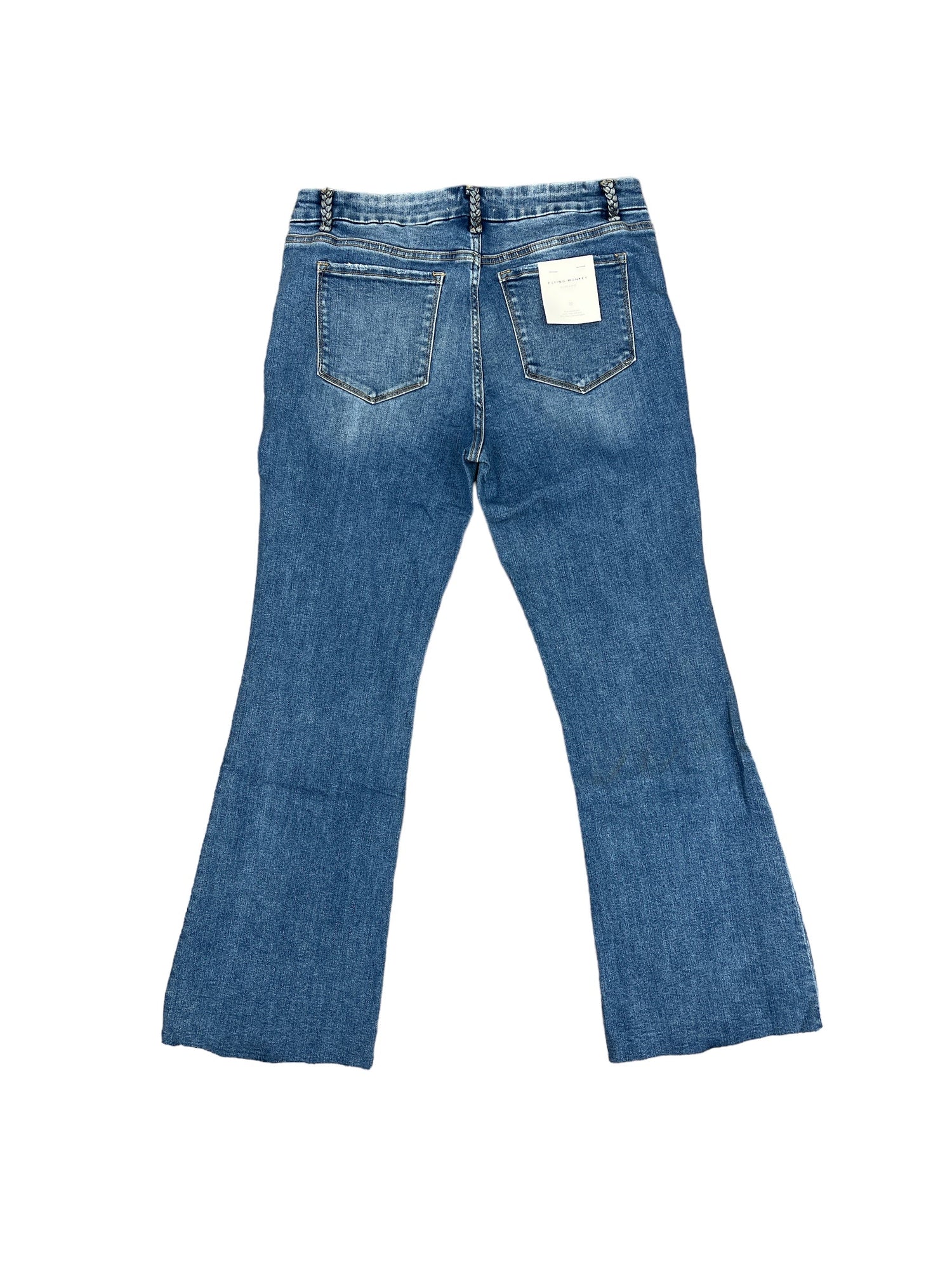 Flying Monkey | Low Rise Braided Flare Jeanes