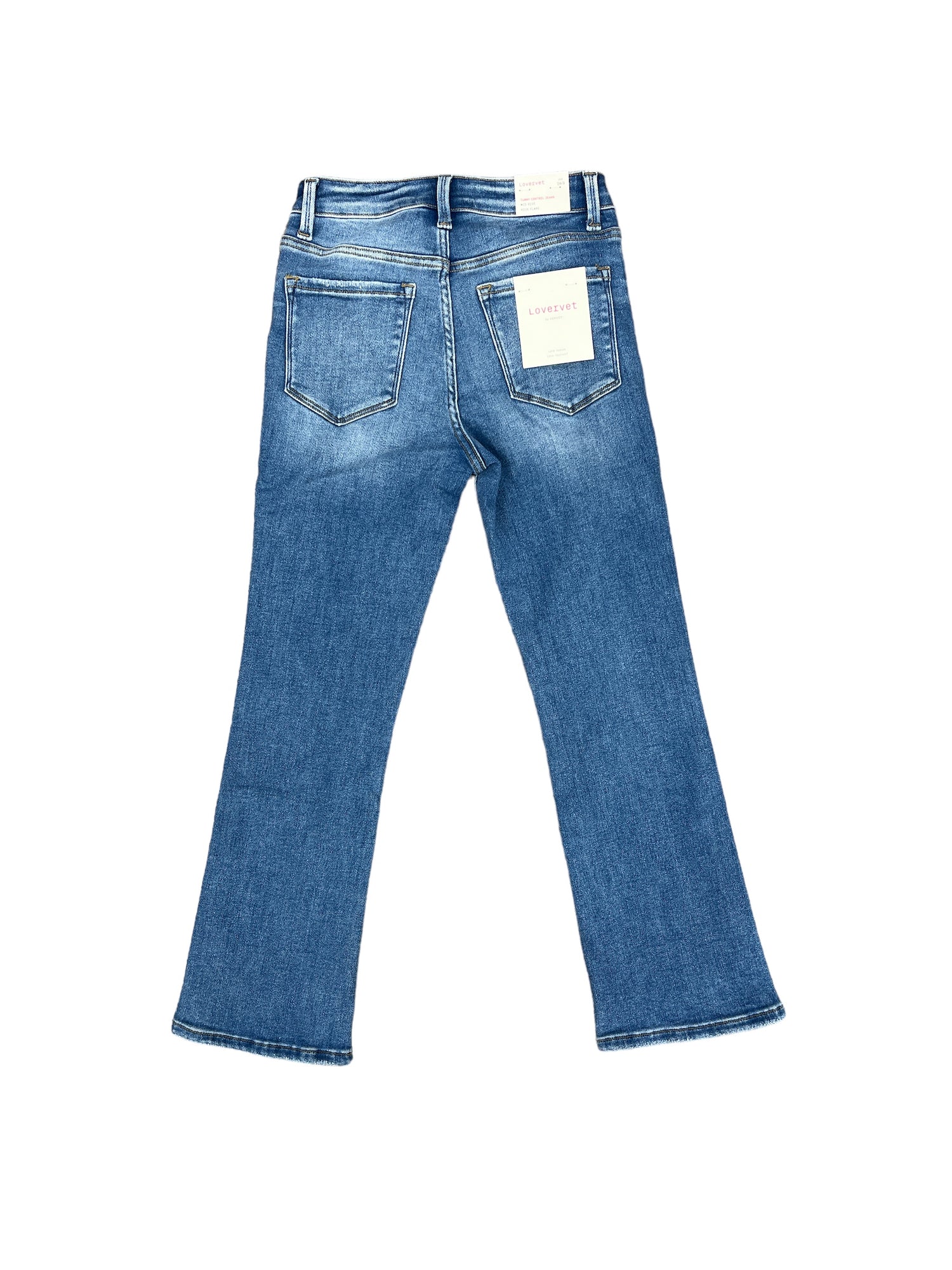 Flying Monkey | Mid Rise Crop Flare Jean