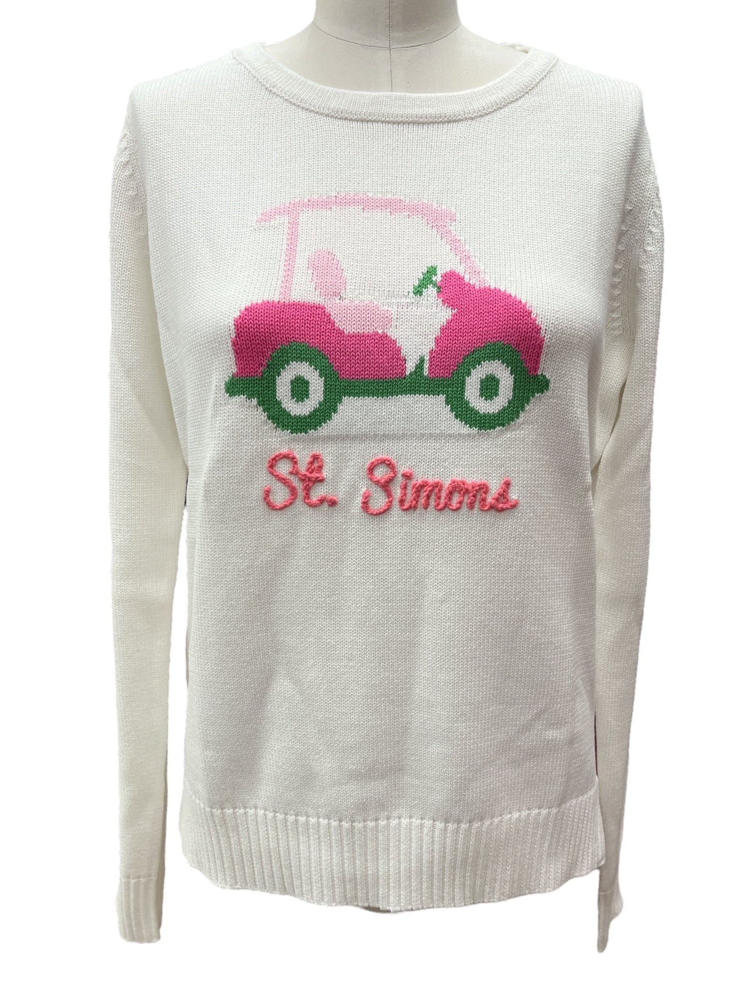 Pink Pineapple |  St Simons Golf Cart Sweater