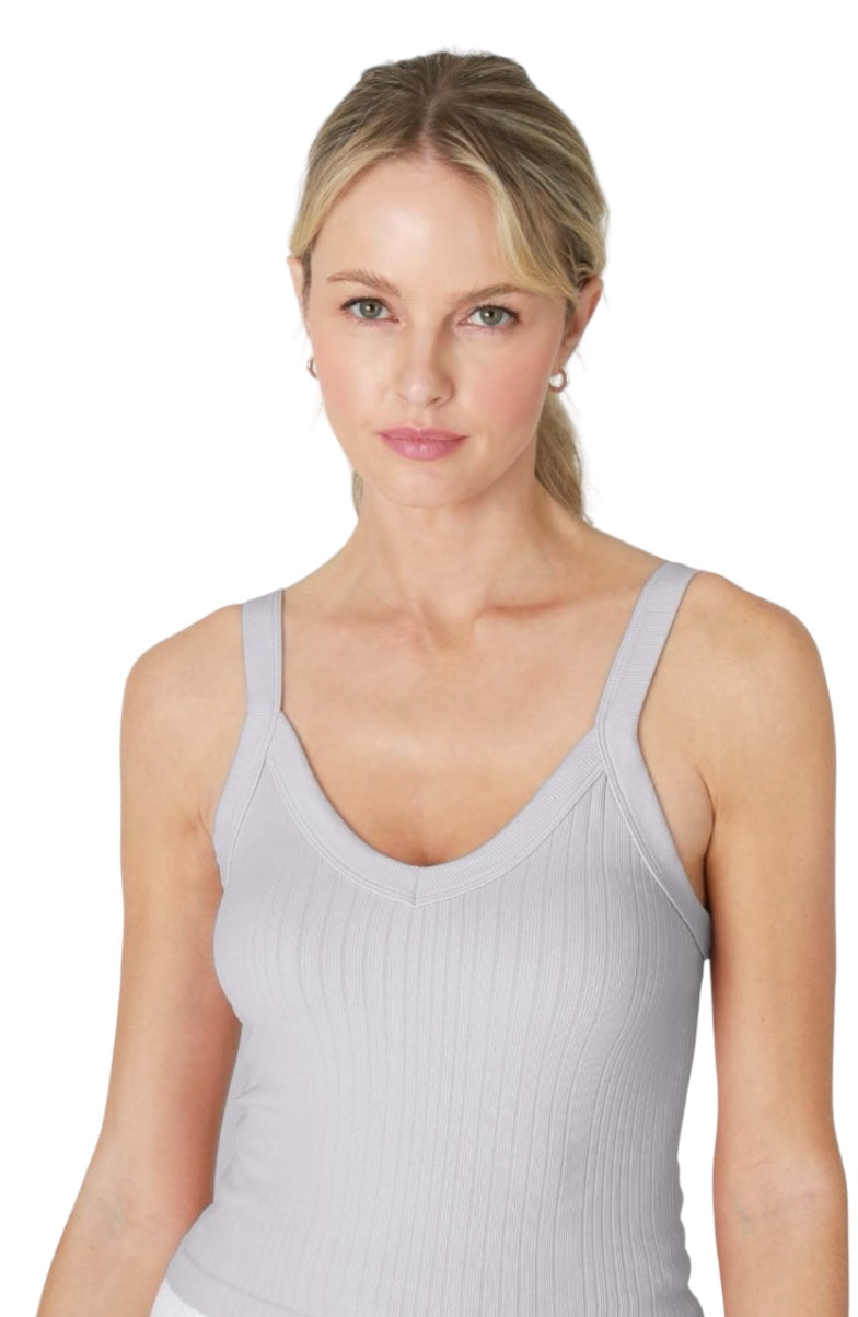 Nikibiki | Deep V Neck Ribbed Tank Top