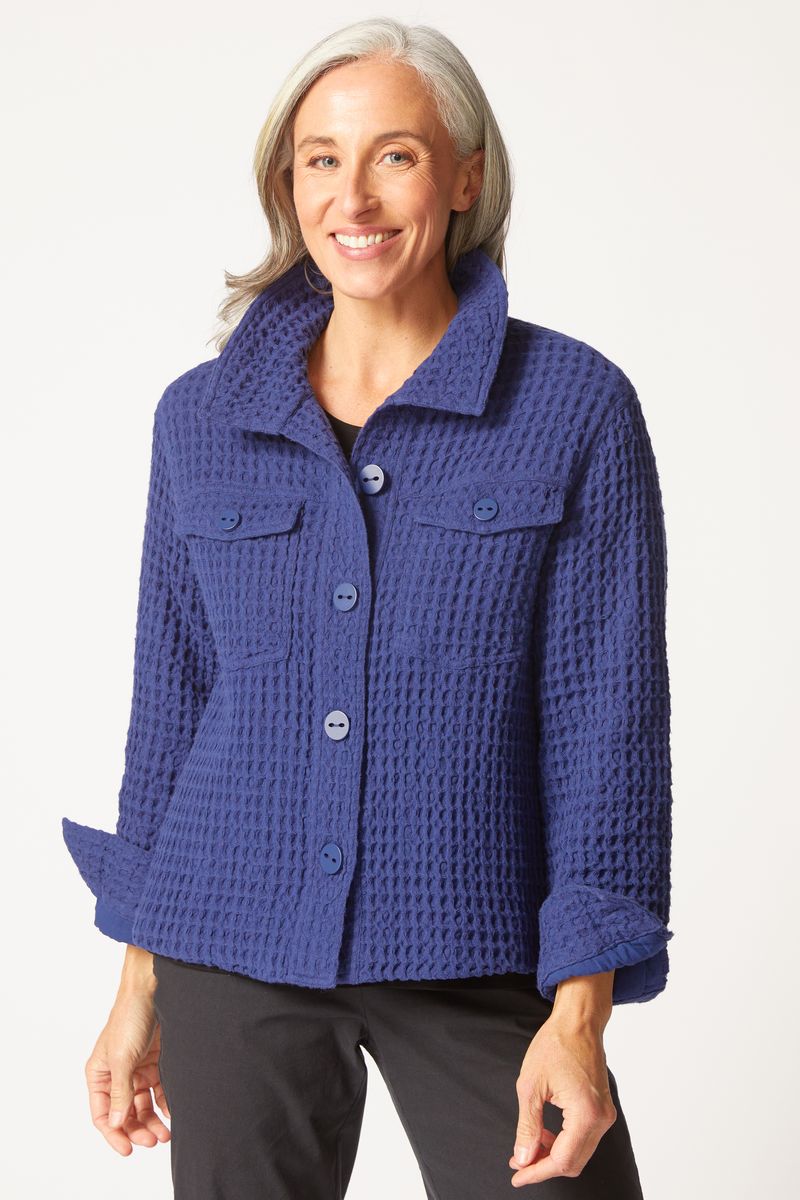 Habitat | Washed Honeycomb Shacket