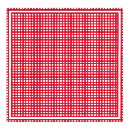 Red Gingham Satin Silk Square Scarf UGA Georgia  red checkered scarf 