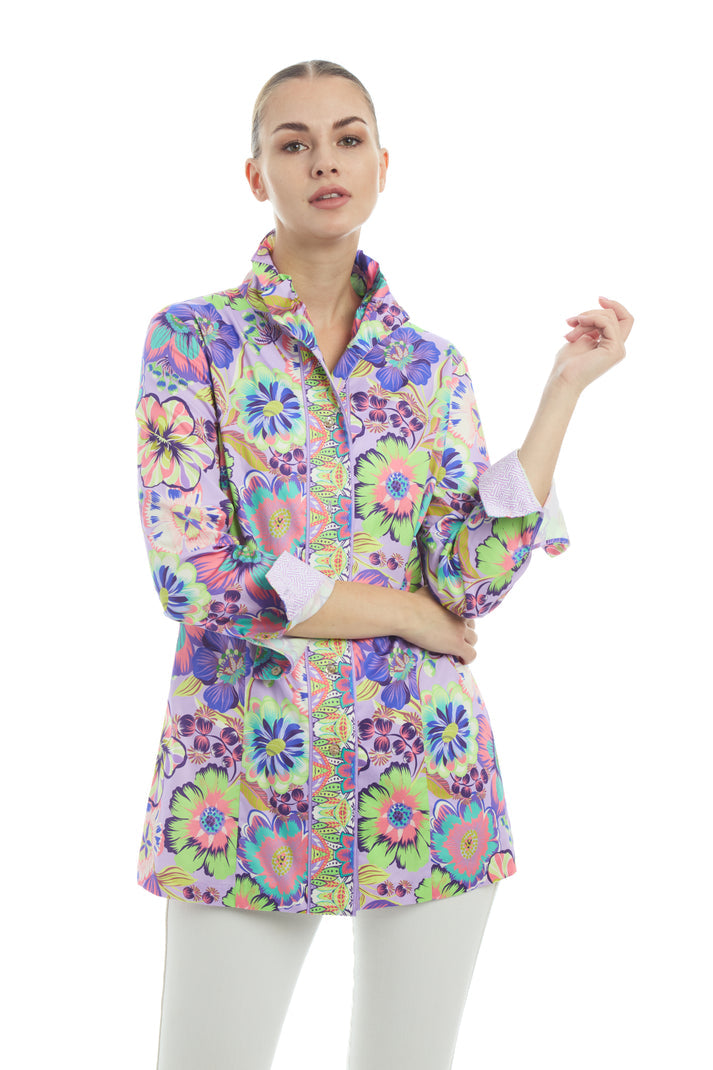 Patty Kim | Elizabeth Top- Blue Zinnia