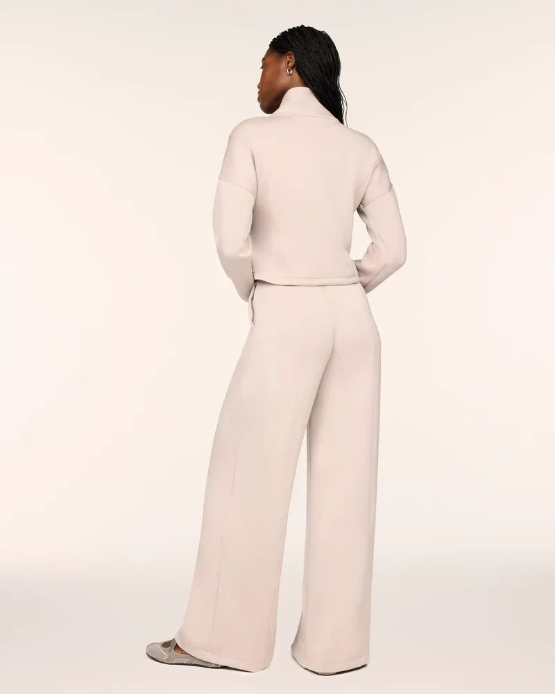 SPANX AirEssentials®
Long Sleeve Shawl Collar Jumpsuit in Mushroom