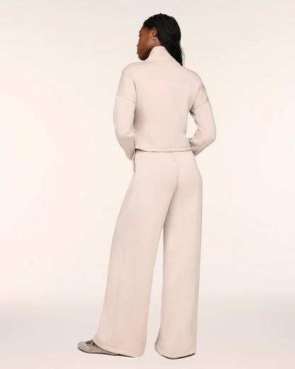 SPANX AirEssentials®
Long Sleeve Shawl Collar Jumpsuit in Mushroom