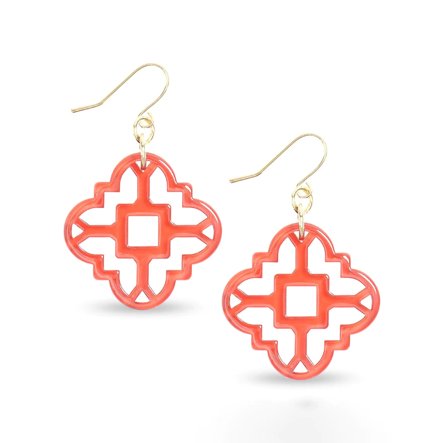 Evelyne Talman | Small Resin Mosaic Tile Earring