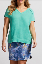 Load image into Gallery viewer, Tribal | Short Sleeve Vneck Top with Combo
