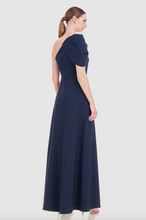 Load image into Gallery viewer, Kay Unger | Briana Shoulder Drape Dress
