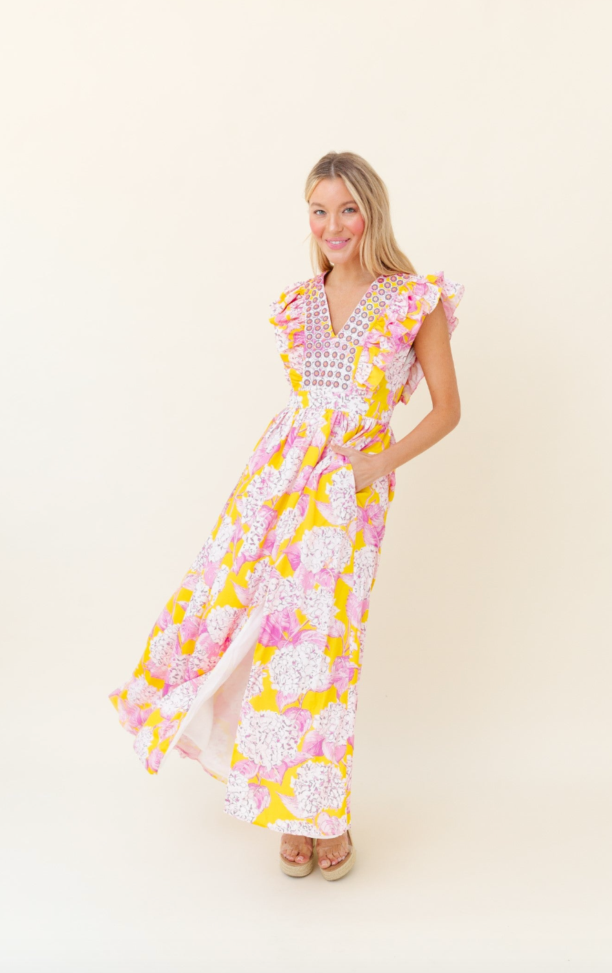 Sheridan French | Stacey Dress in Pink Lemonade