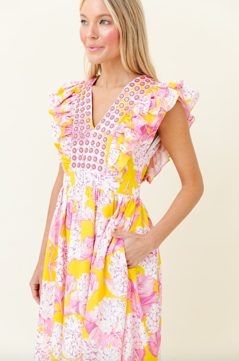 Sheridan French | Stacey Dress in Pink Lemonade