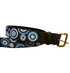 Live Hooked | Beaded Belt Blue Circles | Live Hooked | Cloister Collection Designer Fashion